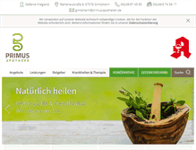 Tablet Screenshot of primus-apotheken.de